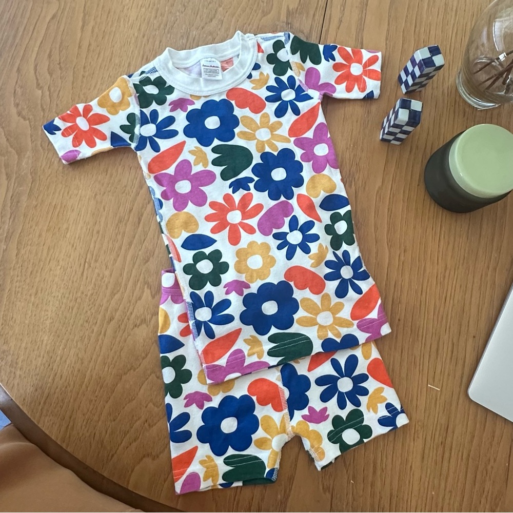 Hanna Andersson Colorful Floral John Pajama Set